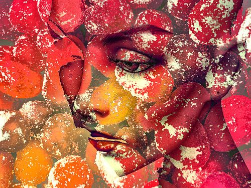 The face with the autumn colors