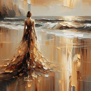 Mariée sur la plage