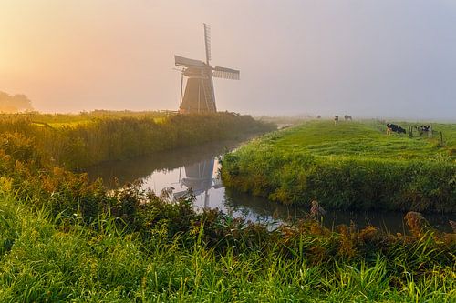 Zonsopkomst bij de Meervogel, Garrelsweer, Groningen