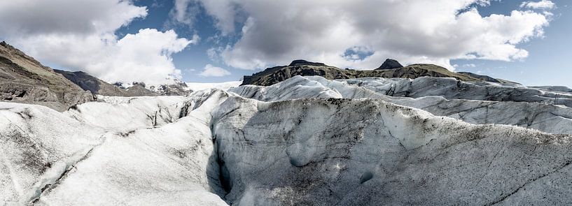 Svinafellsjokull-Gletscher im Skaftafell-Nationalpark, Island von Sjoerd van der Wal Fotografie