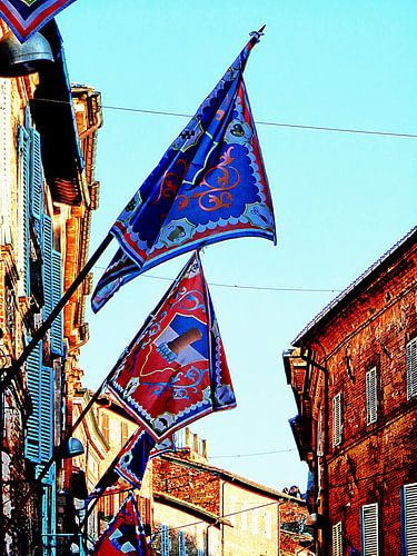 Contrada Vlaggen Citta Della Pieve