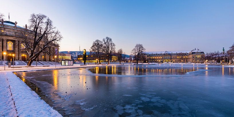 Staatsoper, Landtag und Neues Schloss in Stuttgart von Werner Dieterich