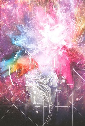 Je délivre de l'univers sur Tessa Smits Art