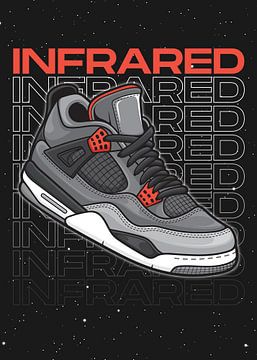 Air Jordan 4 Retro Infrared Sneaker van Adam Khabibi