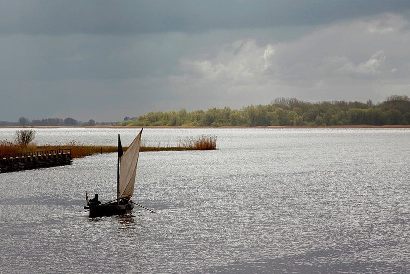 Meer met punter by frans bouwmeester