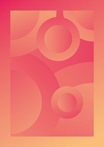 Psychedelische abstrakte Kreise - Bright Colour V2