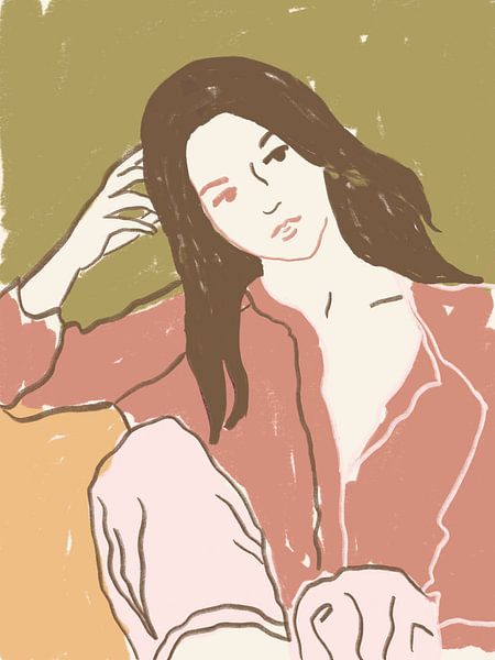 Paix &amp;amp ; chaleur - Portrait d'une femme par Anna Benge
