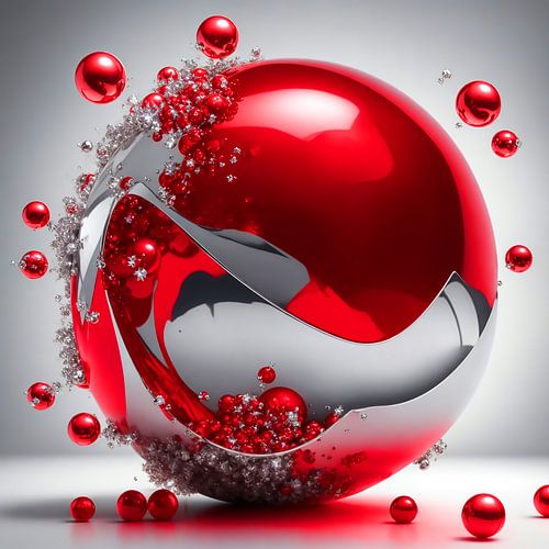 Red and Silver Ball