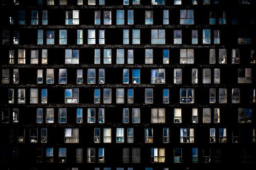 Pattern of windows from an apartmentbuilding