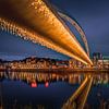 Brug in Maastricht in de avond van Maurice Meerten