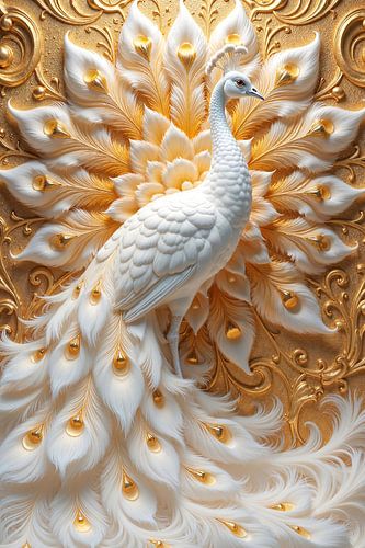 Fantasy Deluxe: ALCYRIELLE – The white peacock as a symbol of pure beauty