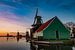 Hollandse molens bij avondlicht van Remco Piet