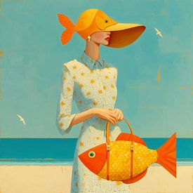 Beach life II van Mirjam Duizendstra
