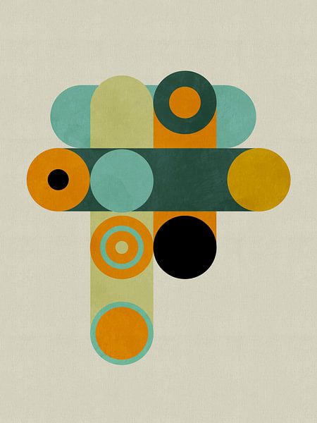 playful geometric composition by Ana Rut Bre