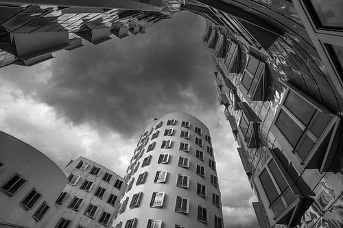 Düsseldorf Media Harbour, Noordrijn-Westfalen, Duitsland van Alexander Ludwig