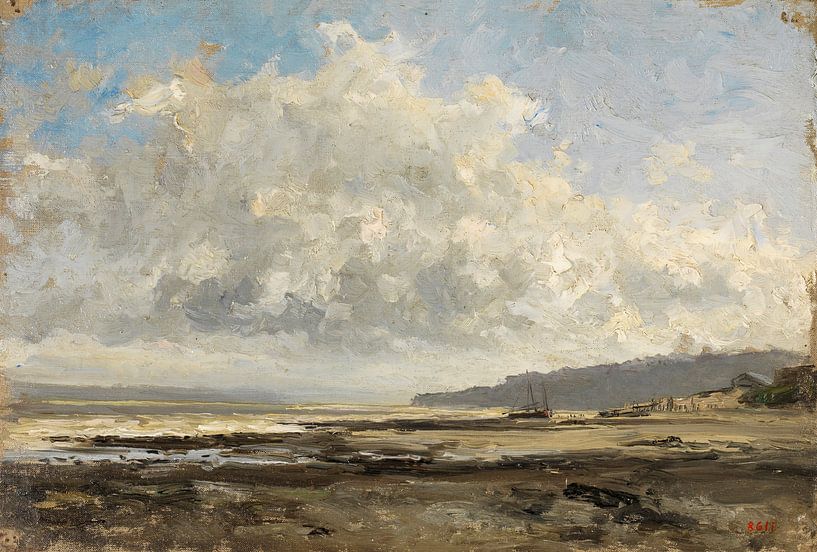 Carlos de Haes-Wasserstranglandschaft, Küstenlandschaft, Antike Landschaft von finemasterpiece