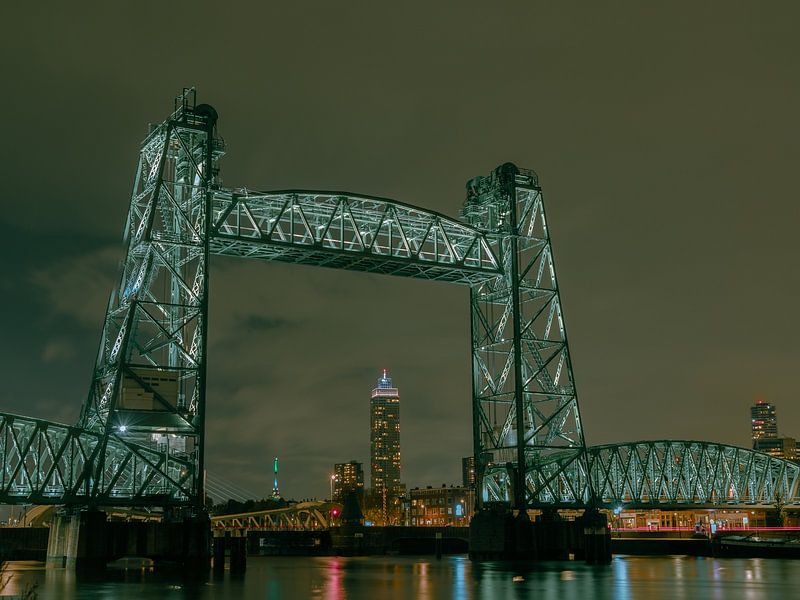 De Hef bei Nacht - Rotterdam von Karen de Geus
