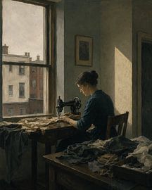 La couturière près de la fenêtre