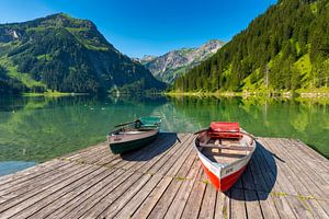 Rowing boats, Vilsalpsee by Walter G. Allgöwer