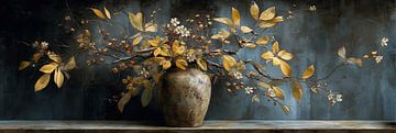 Quiet Gold Branch by Eye catching paintings