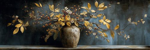 Quiet Gold Branch by Eye catching paintings