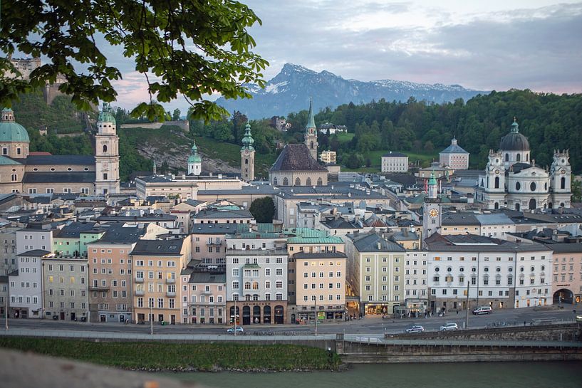 Salzburg - view of the old town at sunset by t.ART