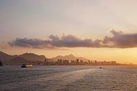 sunset over Copacabana Bay, Rio de Janeiro, Brazil