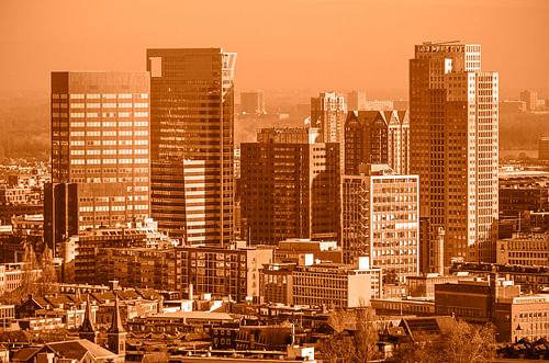 Highrise Downtown Rotterdam - monochrome