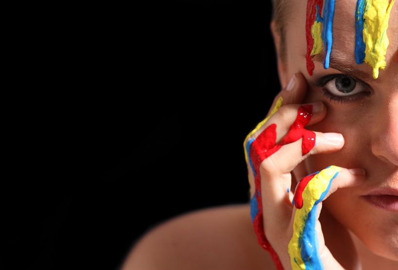 lady in paint by Monique Struijs