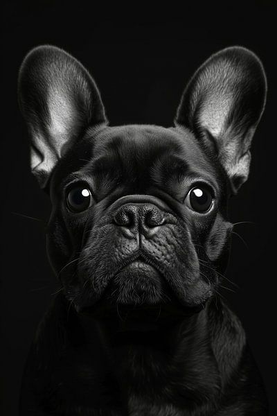 Elégant French Bulldog - Portrait expressif dans un style intemporel. par MArt
