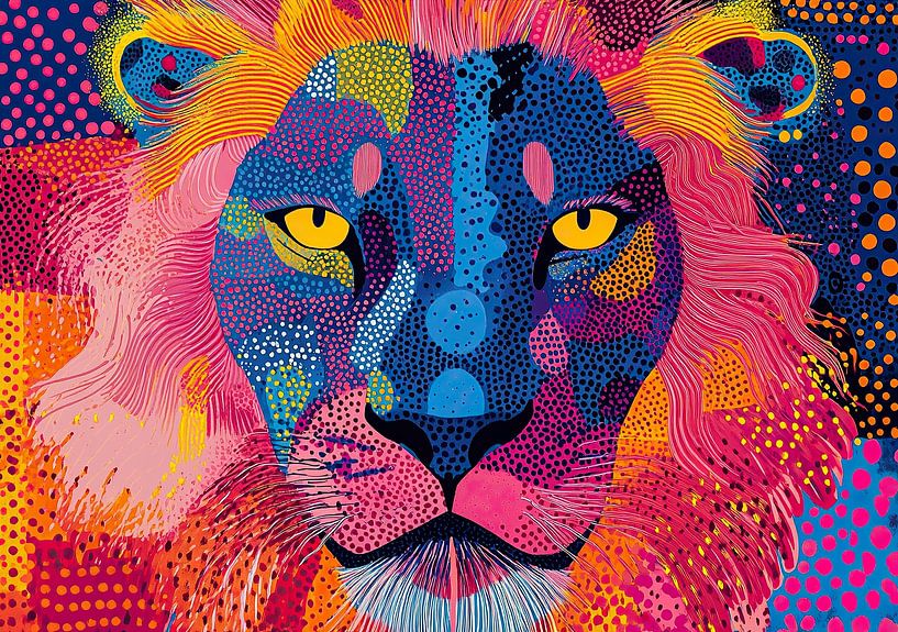Lion &quot;Fearless gaze: The lion in full splendour&quot; by Niklas Maximilian