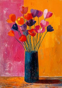 Blumenstrauß, Blumen, Vase