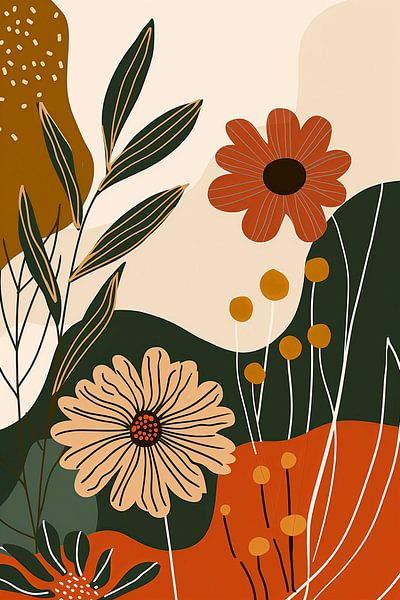 Abstract Flowers by Whale & Sons