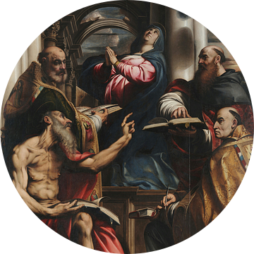 Il Pordenone, dispuut van de onbevlekte ontvangenis - ca 1528 van Atelier Liesjes