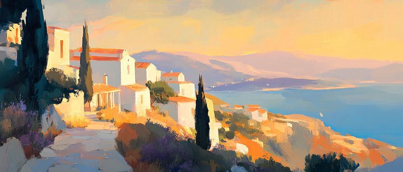 Coastal landscape evening atmosphere by Poster Art Shop