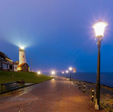 Urk lighthouse during the blue hour by R Smallenbroek