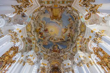 Interior of the Wieskirche, Steingaden, Bavaria, Germany by Henk Meijer Photography