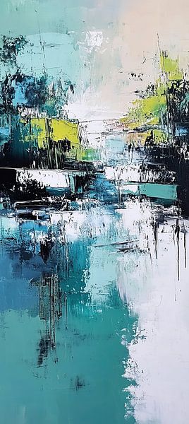 Aqua Mirage by Abstract Painting