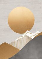 Abstrakte Natur Gold Dekor
