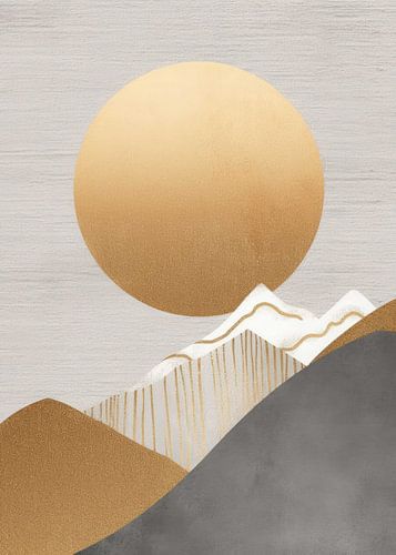 Abstract Nature Gold Decor