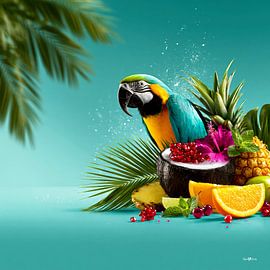Oiseau tropical sur Gelissen Artworks