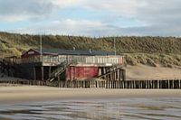 Vervallen strandtent in Westkapelle