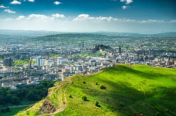 Edinburgh vanaf Arthur's Seat van Patrick Schwarzbach