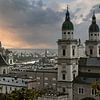 Oude barok stad Salzburg van Sran Vld Fotografie