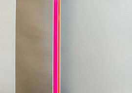 Whisper – Affiche « Neon Streep » en rose et orange sur HouseHeart