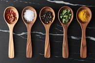 Wooden spoons with spices by Art & Soul Creations thumbnail
