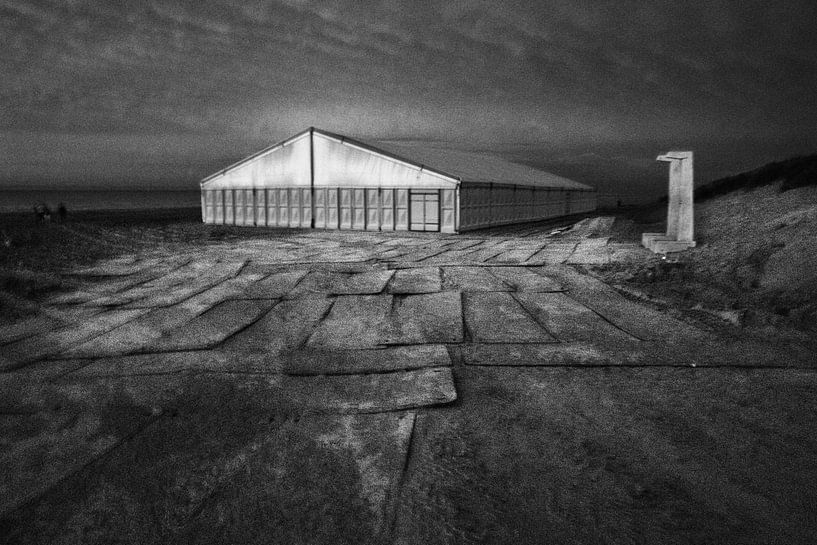 Party tent Ameland beach by . Groningenart