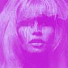 Brigitte Bardot - Lila - 24 Colours Game - I Pad Generation van Felix von Altersheim