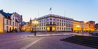Schlossplatz mit dem Stadtschloss in Wiesbaden