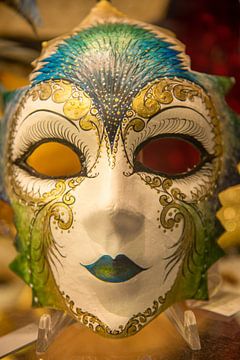 carnaval masker, Venetië, Italië van Jan Fritz